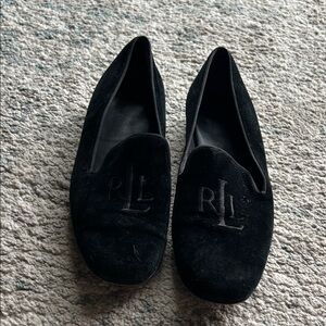 Ralph Lauren Women's Black Suede Loafers